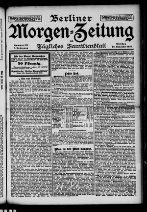 Berliner Morgen-Zeitung vom 26.11.1895