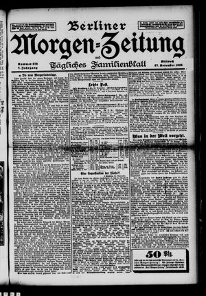 Berliner Morgen-Zeitung vom 27.11.1895