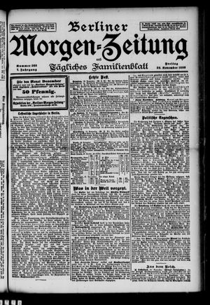 Berliner Morgen-Zeitung vom 29.11.1895