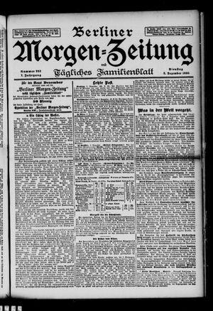Berliner Morgen-Zeitung vom 03.12.1895