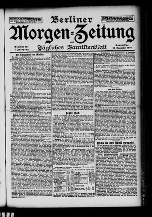 Berliner Morgen-Zeitung vom 12.12.1895