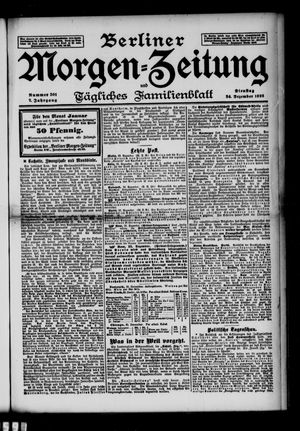 Berliner Morgen-Zeitung vom 24.12.1895