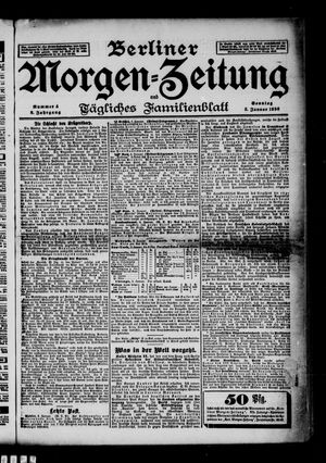 Berliner Morgen-Zeitung vom 05.01.1896