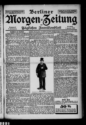 Berliner Morgenzeitung vom 07.01.1896