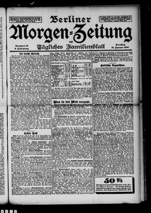 Berliner Morgenzeitung vom 21.01.1896
