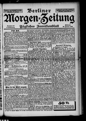 Berliner Morgenzeitung vom 22.01.1896