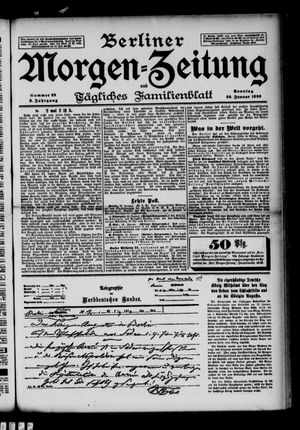 Berliner Morgenzeitung vom 26.01.1896