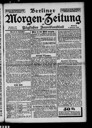 Berliner Morgen-Zeitung on Feb 5, 1896
