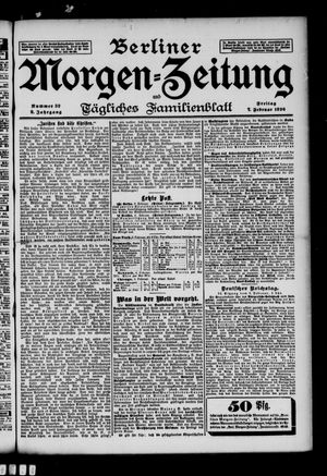 Berliner Morgenzeitung vom 07.02.1896