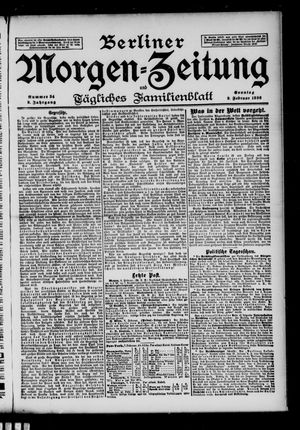 Berliner Morgen-Zeitung vom 09.02.1896
