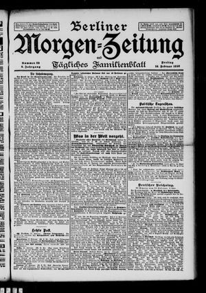 Berliner Morgenzeitung vom 14.02.1896