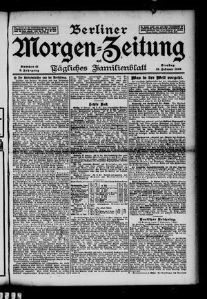 Berliner Morgen-Zeitung vom 18.02.1896