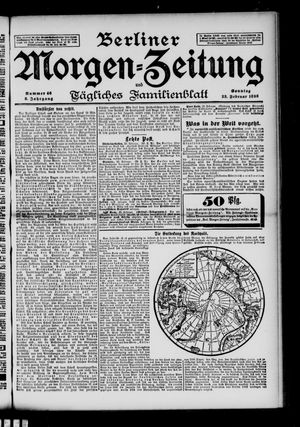 Berliner Morgenzeitung vom 23.02.1896