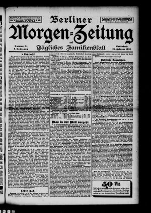 Berliner Morgenzeitung vom 29.02.1896