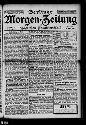 Berliner Morgenzeitung vom 05.03.1896