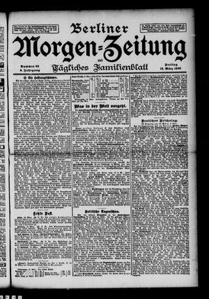 Berliner Morgenzeitung vom 13.03.1896