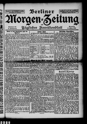 Berliner Morgen-Zeitung vom 15.03.1896