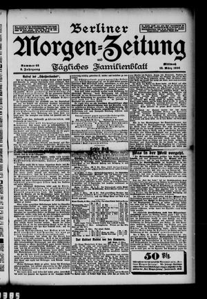 Berliner Morgenzeitung vom 18.03.1896