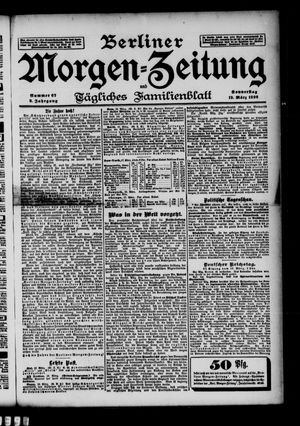Berliner Morgenzeitung vom 19.03.1896