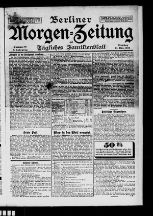 Berliner Morgenzeitung vom 31.03.1896