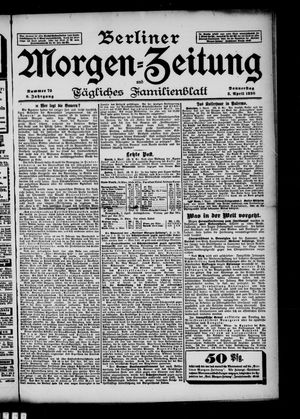 Berliner Morgenzeitung vom 02.04.1896