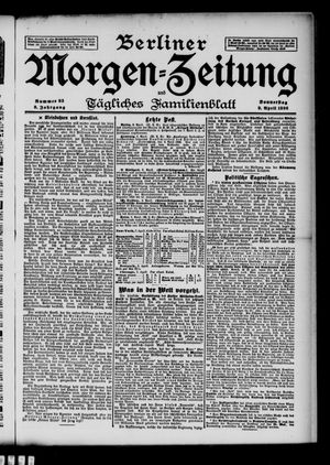 Berliner Morgenzeitung vom 09.04.1896