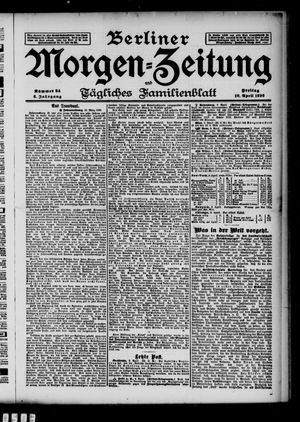 Berliner Morgenzeitung vom 10.04.1896