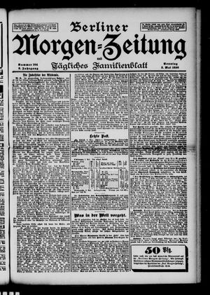 Berliner Morgenzeitung on May 3, 1896