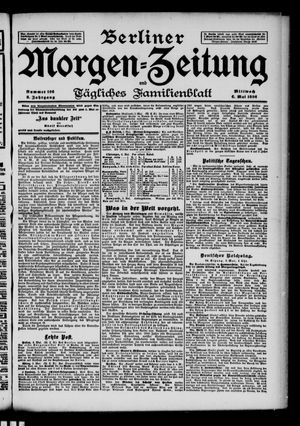 Berliner Morgen-Zeitung vom 06.05.1896