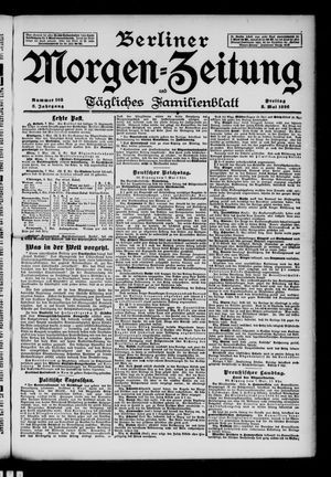 Berliner Morgenzeitung vom 08.05.1896