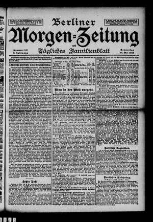 Berliner Morgenzeitung vom 14.05.1896