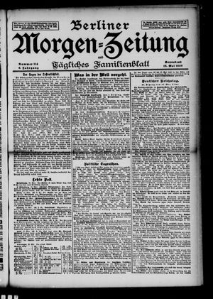 Berliner Morgen-Zeitung vom 16.05.1896