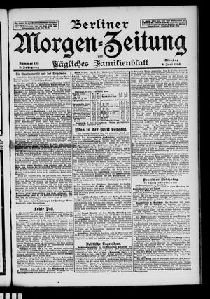 Berliner Morgen-Zeitung vom 09.06.1896