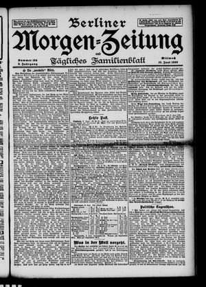 Berliner Morgen-Zeitung on Jun 10, 1896