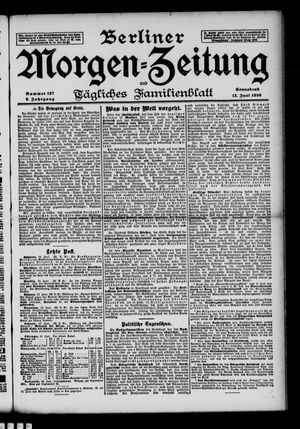 Berliner Morgenzeitung vom 13.06.1896