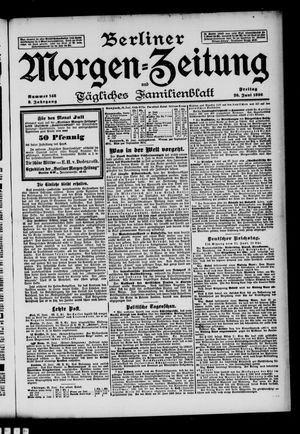 Berliner Morgenzeitung vom 26.06.1896