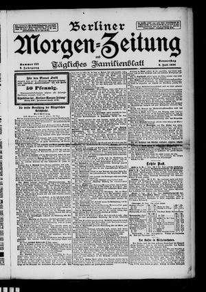 Berliner Morgen-Zeitung vom 02.07.1896