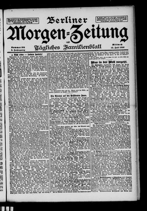 Berliner Morgen-Zeitung vom 15.07.1896