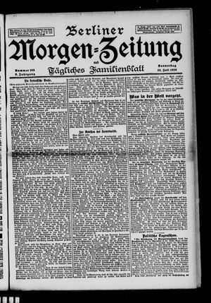 Berliner Morgen-Zeitung vom 16.07.1896