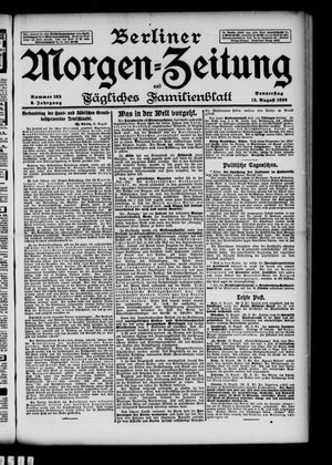 Berliner Morgen-Zeitung vom 13.08.1896