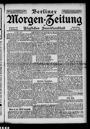 Berliner Morgen-Zeitung vom 20.08.1896