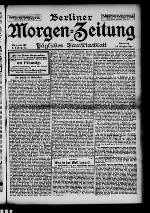 Berliner Morgen-Zeitung vom 23.08.1896