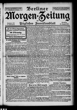 Berliner Morgen-Zeitung vom 25.08.1896