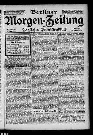 Berliner Morgen-Zeitung vom 30.08.1896