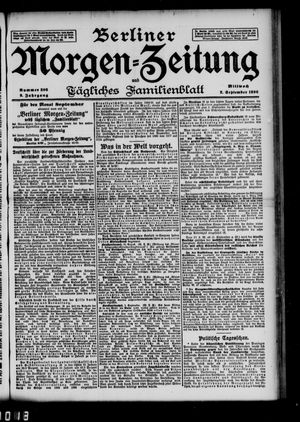 Berliner Morgen-Zeitung vom 02.09.1896