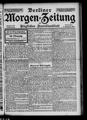 Berliner Morgen-Zeitung on Sep 3, 1896