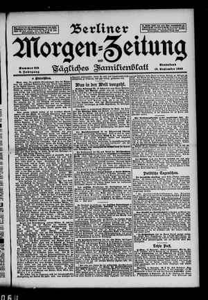 Berliner Morgen-Zeitung vom 12.09.1896