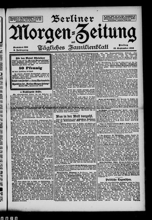 Berliner Morgen-Zeitung vom 18.09.1896