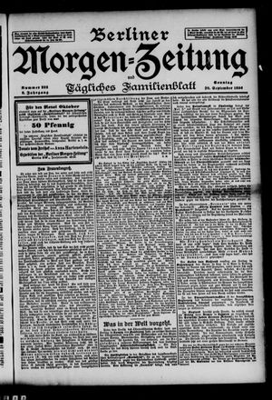 Berliner Morgen-Zeitung vom 20.09.1896