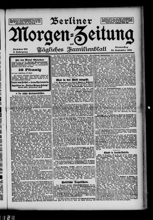 Berliner Morgen-Zeitung vom 24.09.1896